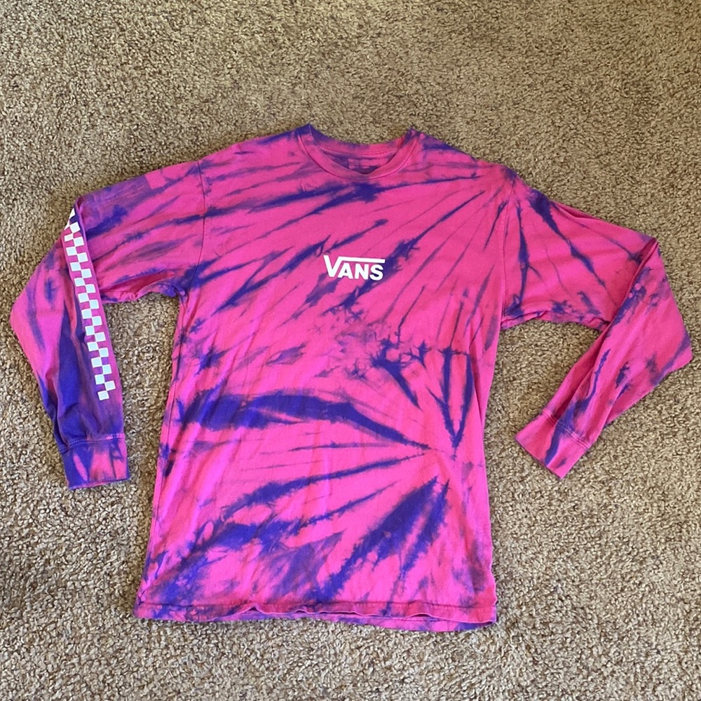 Vans long sleeve tye dye shirt size medium - Picture 1 of 1